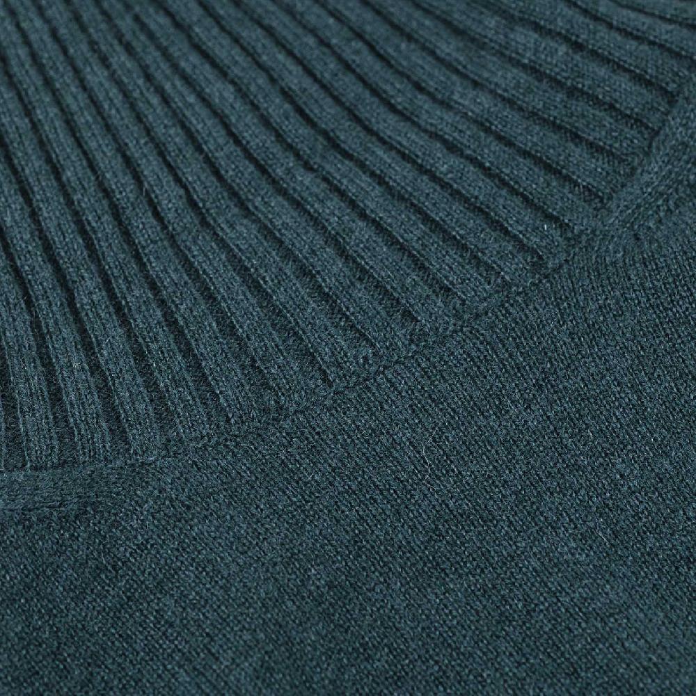 Rubinacci Collo Alto In Cashmere Verde