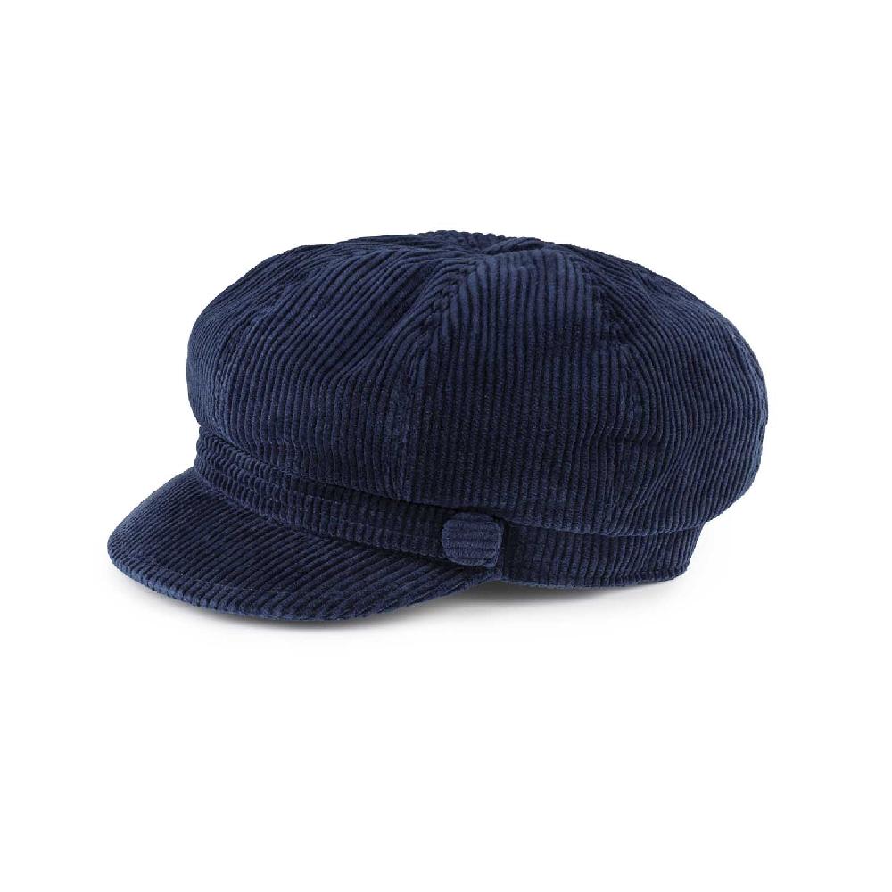 Rubinacci Coppola In Velluto A Coste Blu