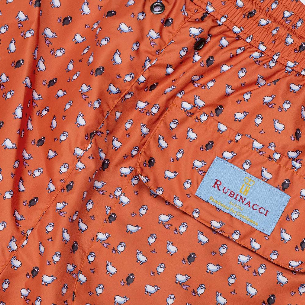 Rubinacci Costume Con Pecorelle Arancio
