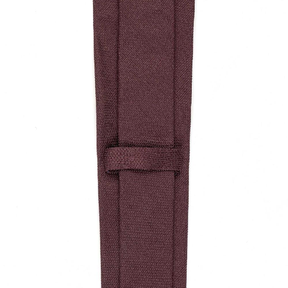 Rubinacci Cravatta In Garza Di Seta Bordeaux