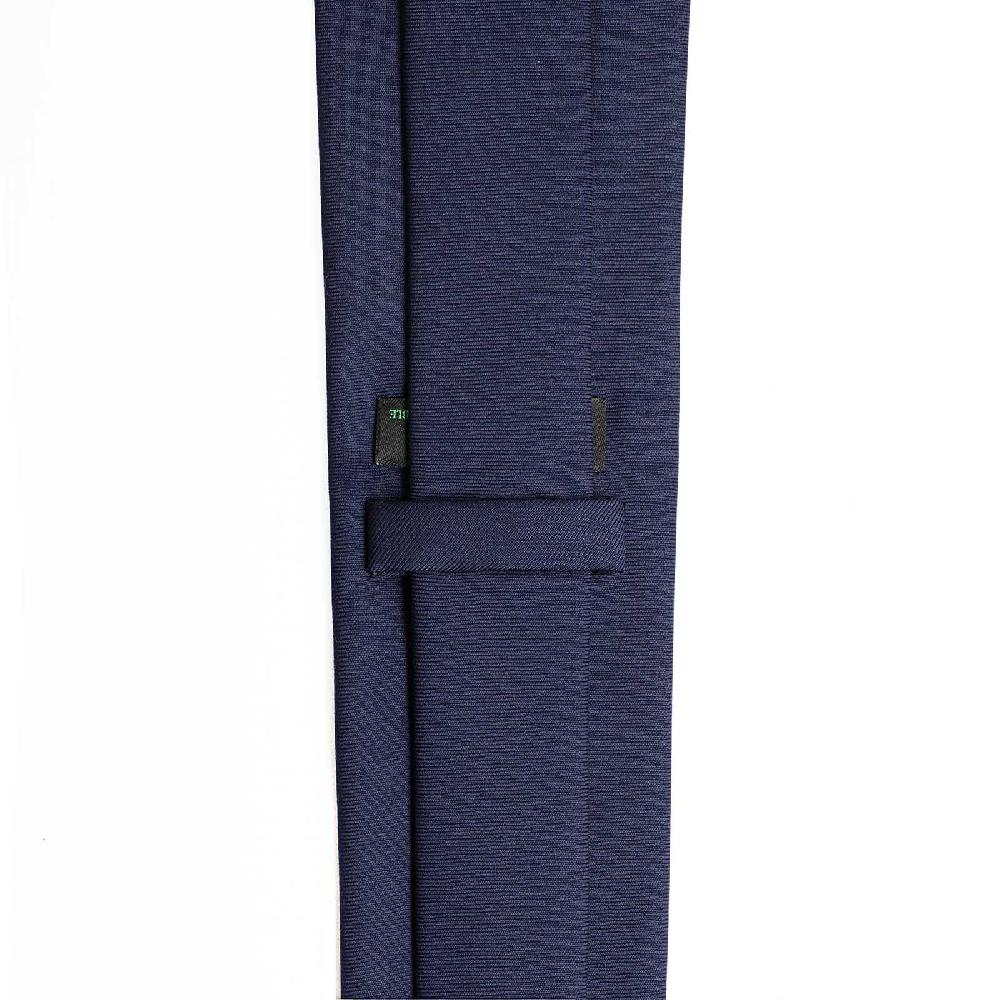Rubinacci Cravatta In Lana Tasmania Blu