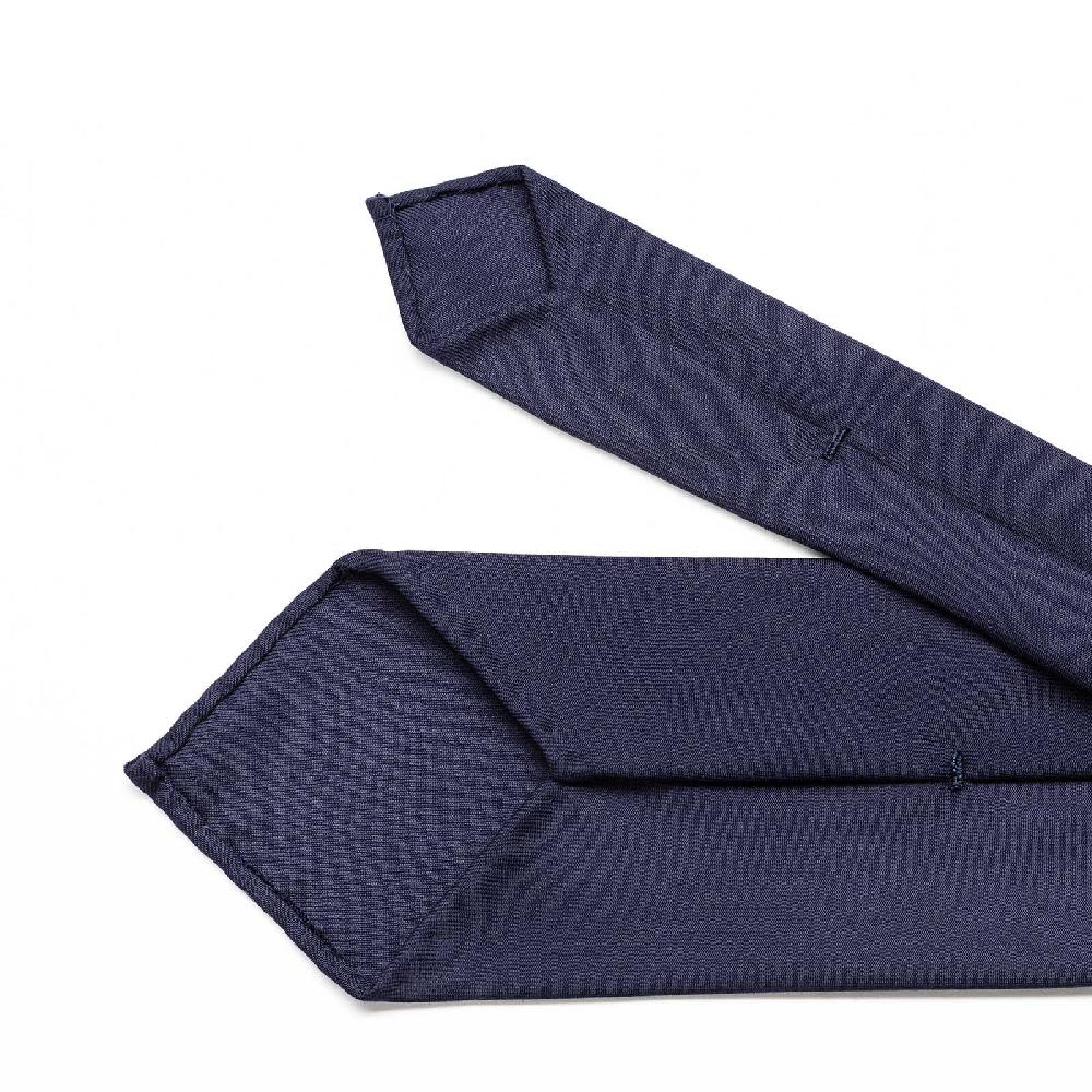 Rubinacci Cravatta In Lana Tasmania Royal Blu