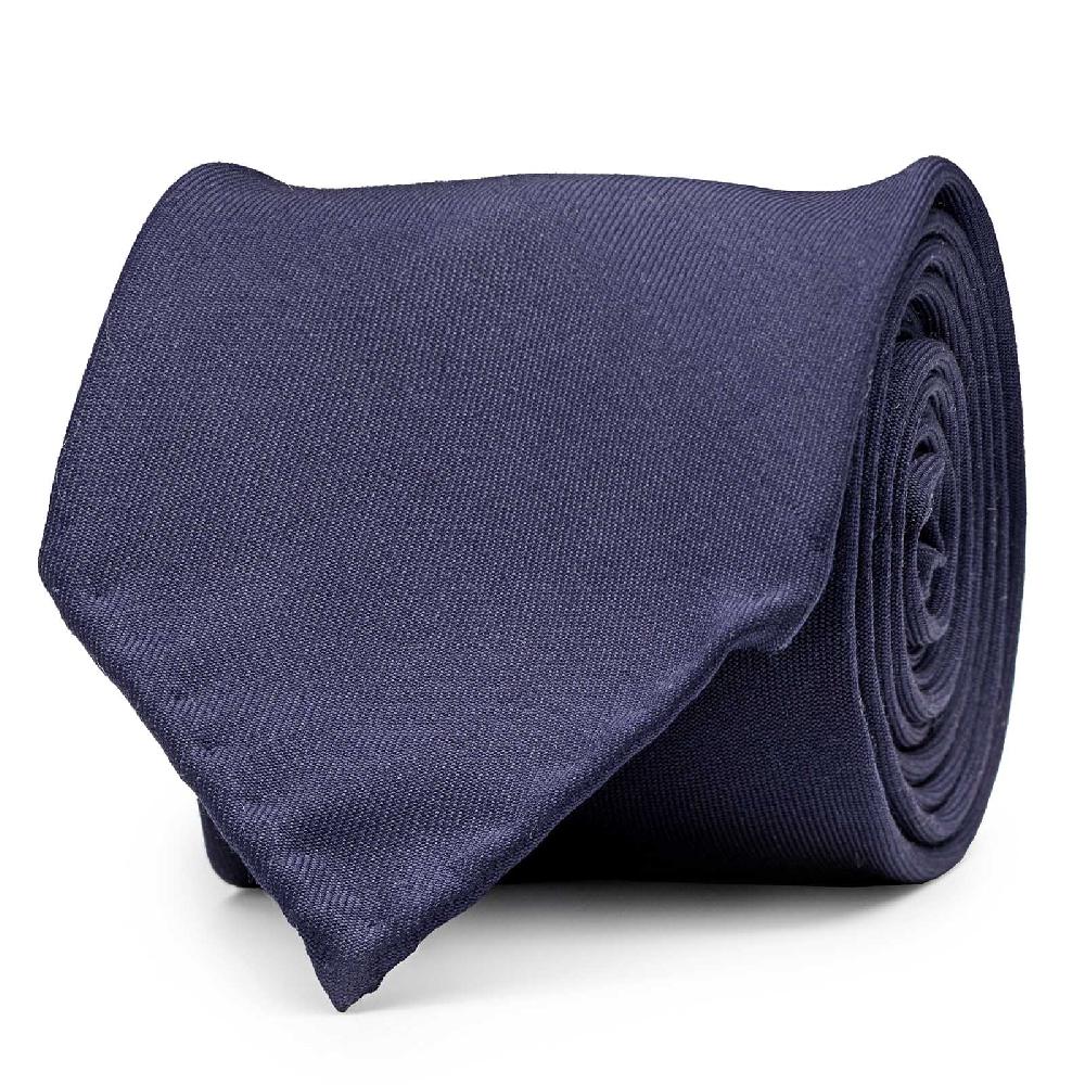 Rubinacci Cravatta in lana tasmania royal blu