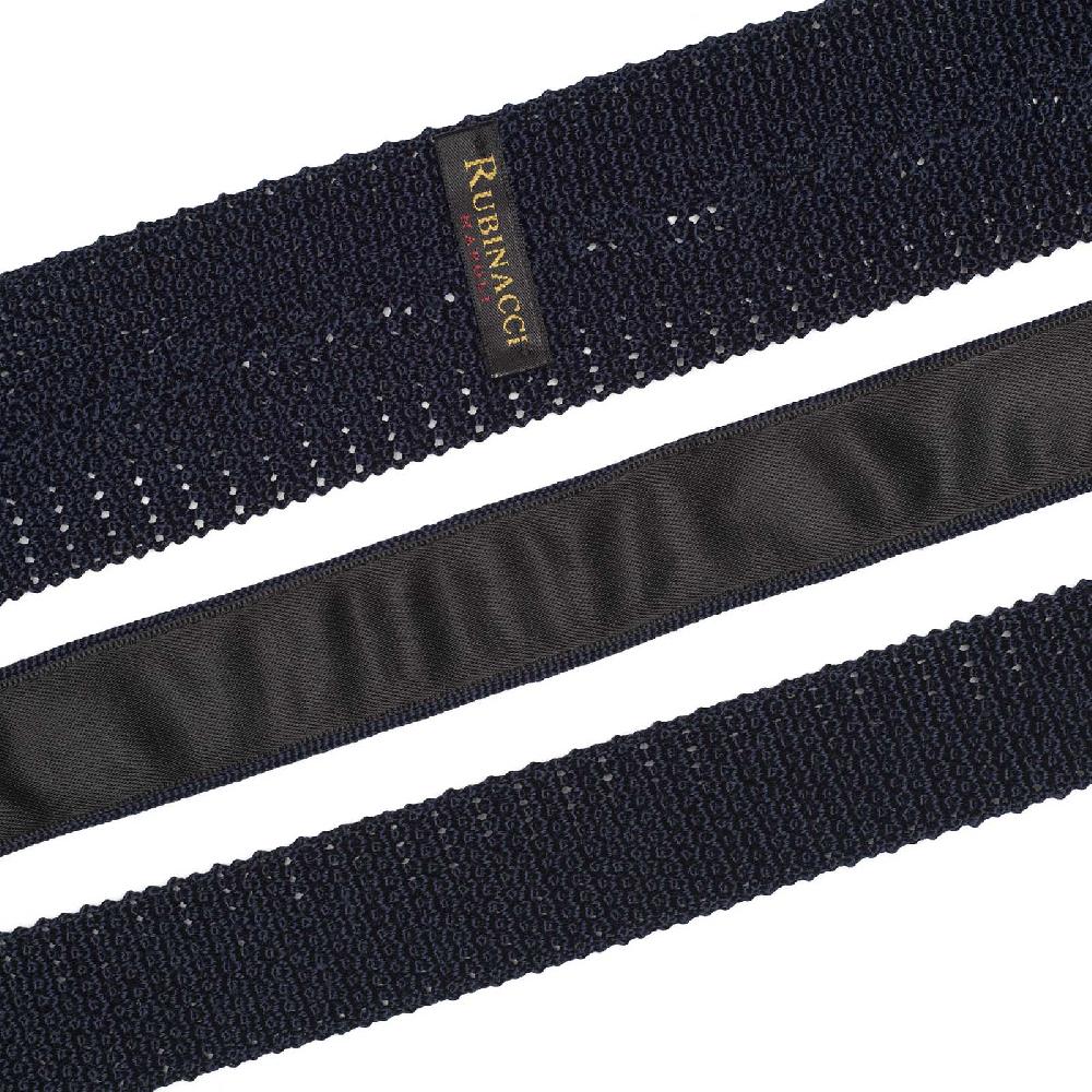 Rubinacci Cravatta In Maglia Blu Navy