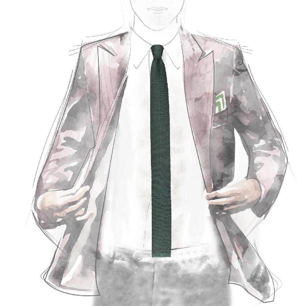 Rubinacci Cravatta In Maglia Cipresso