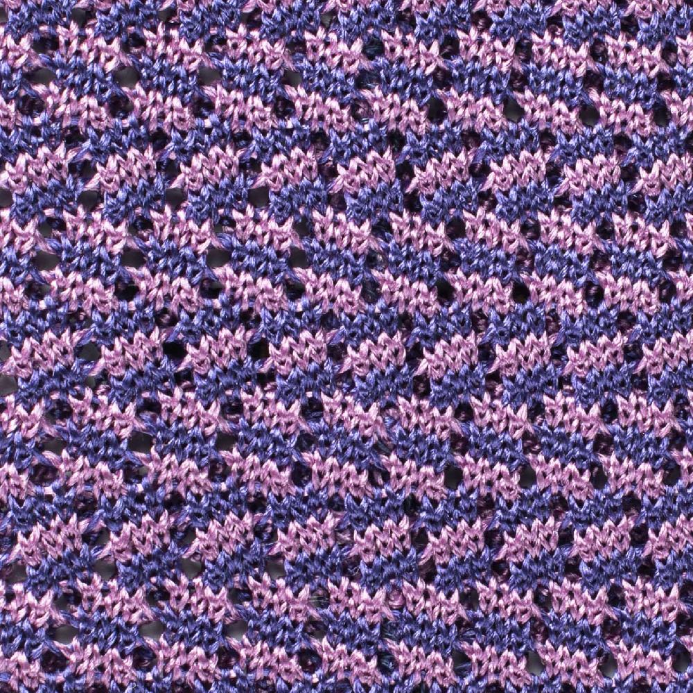 Rubinacci Cravatta In Maglia Glicine E Lavanda