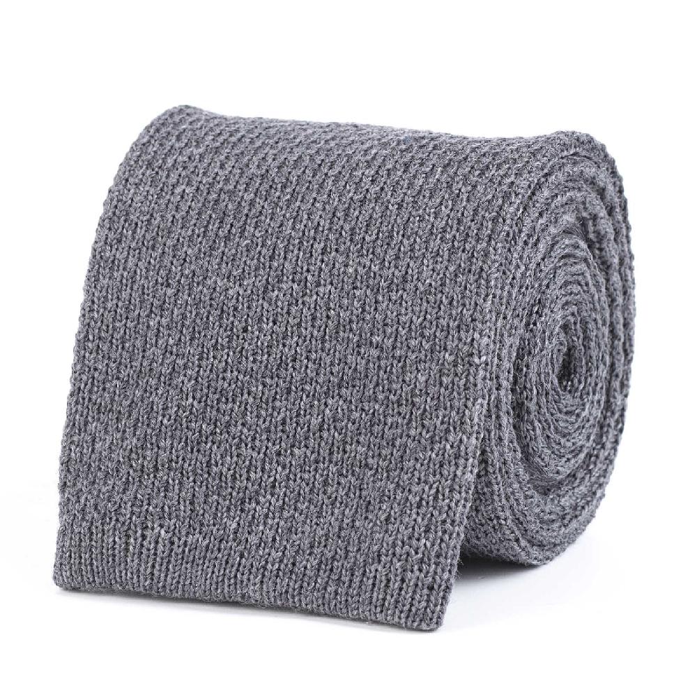 Rubinacci Cravatta in maglia grigio