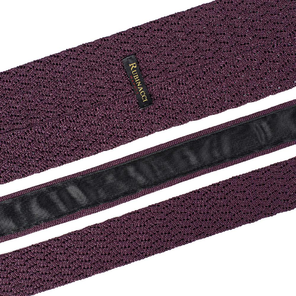 Rubinacci Cravatta In Maglia Malvarosa