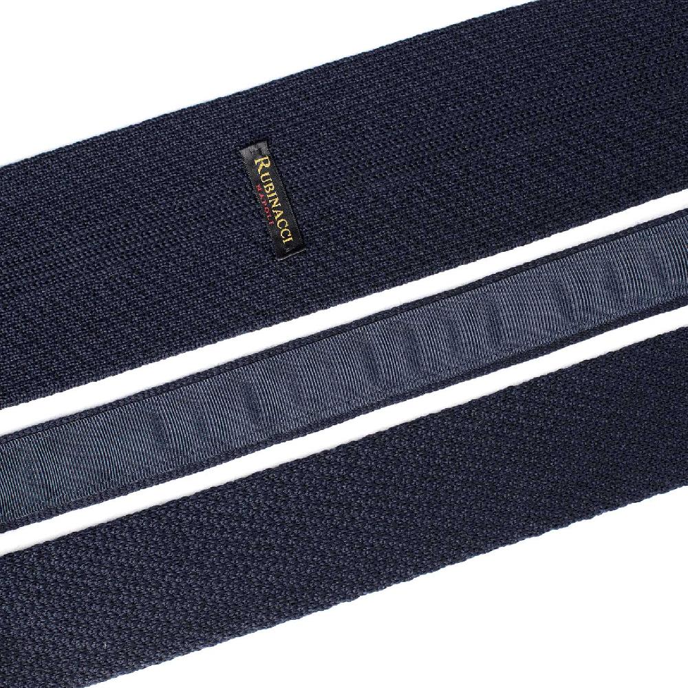 Rubinacci Cravatta In Maglia Navy Blu