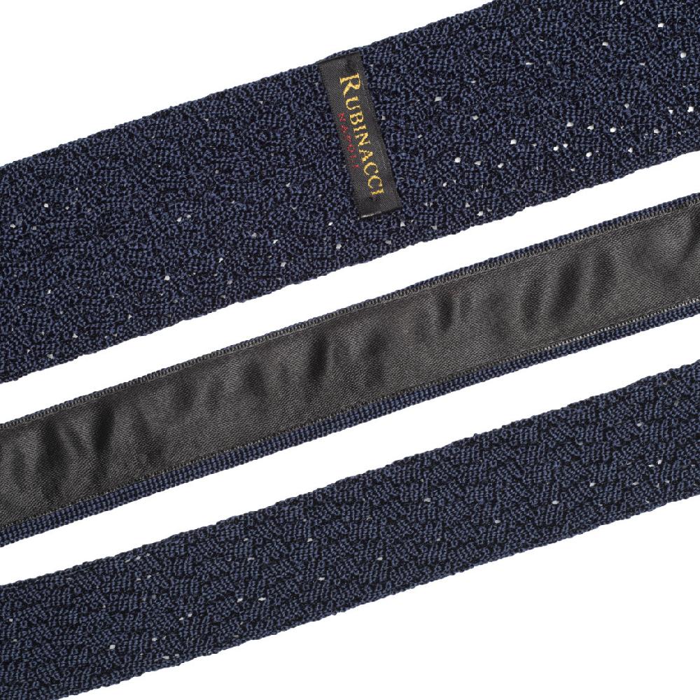 Rubinacci Cravatta In Maglia Navy Blu