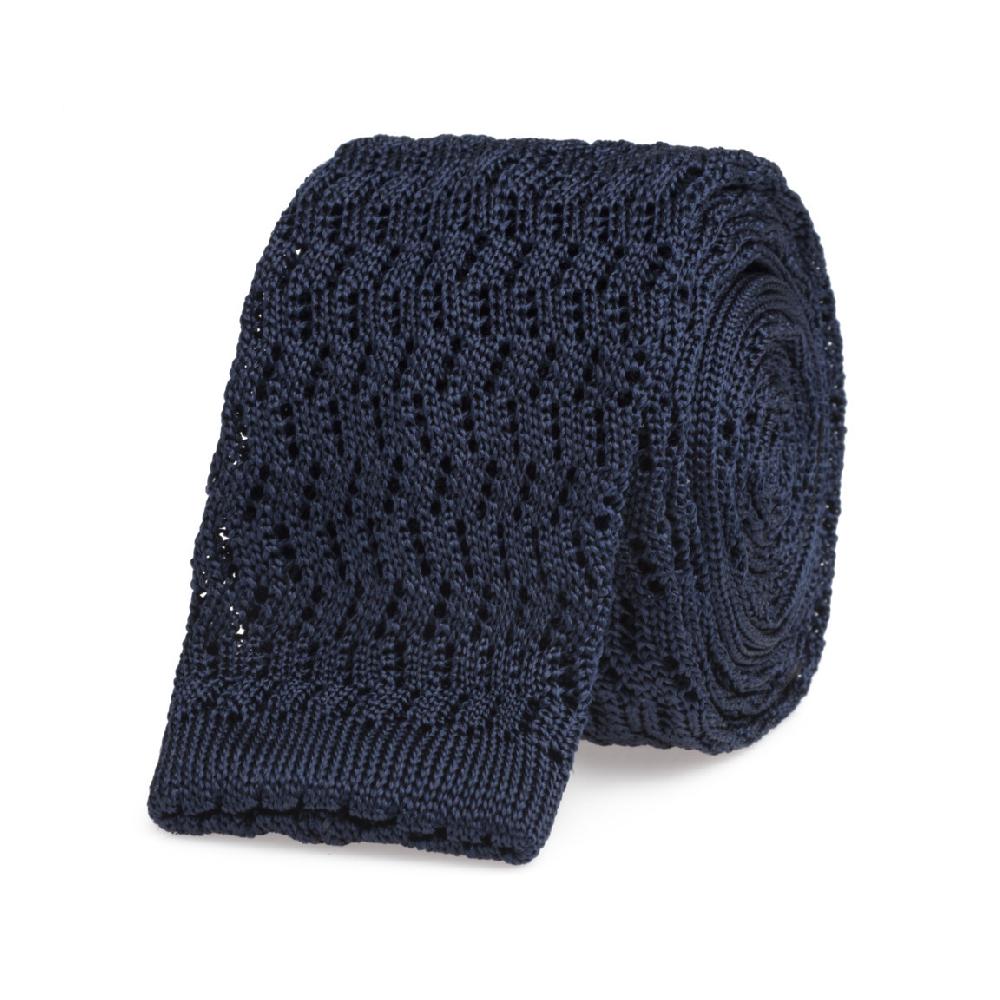 Rubinacci Cravatta in maglia navy blu