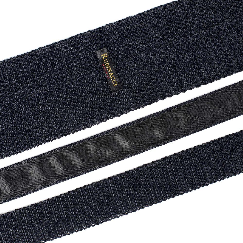 Rubinacci Cravatta In Maglia Navy Blu