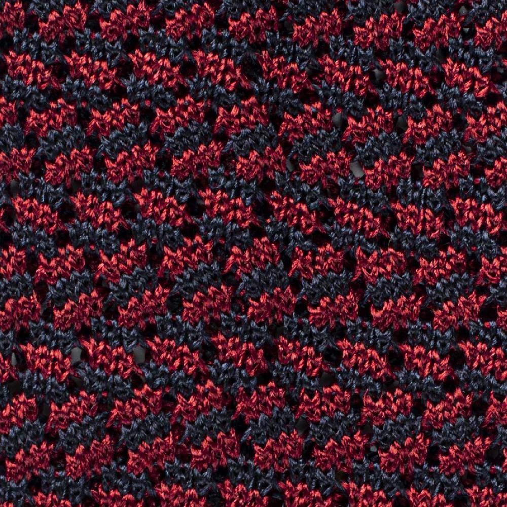 Rubinacci Cravatta In Maglia Navy E Porpora