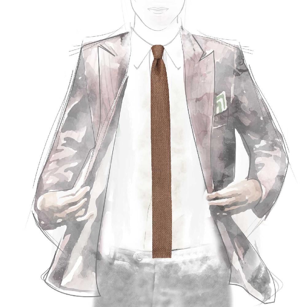 Rubinacci Cravatta In Maglia Siena