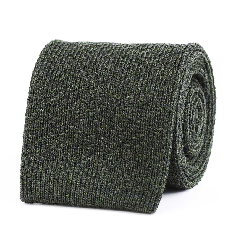 Rubinacci Cravatta in maglia verde