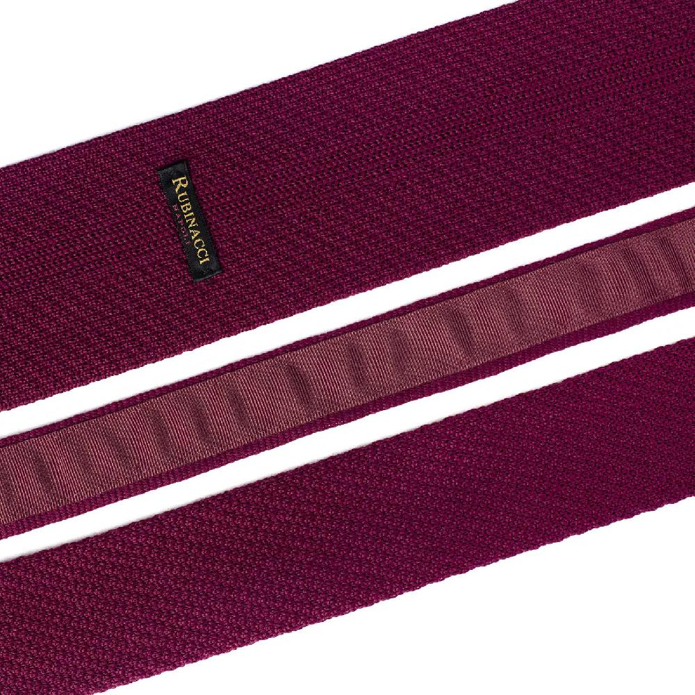 Rubinacci Cravatta In Maglia Vino