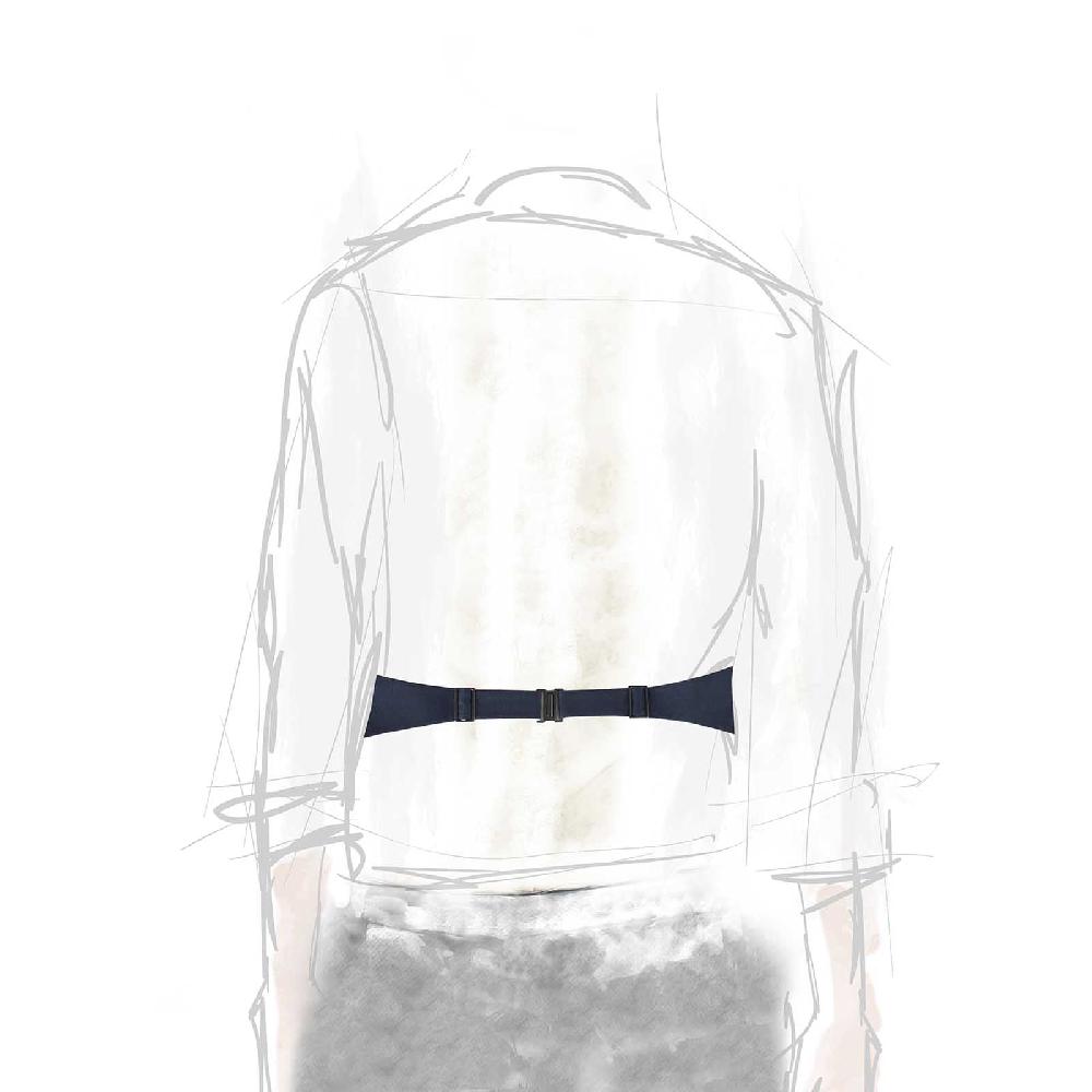 Rubinacci Fascia Smoking Grosgrain Blu