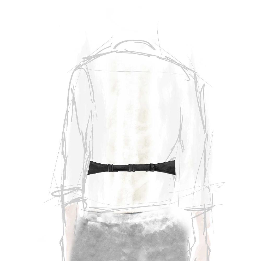 Rubinacci Fascia Smoking Raso Nero