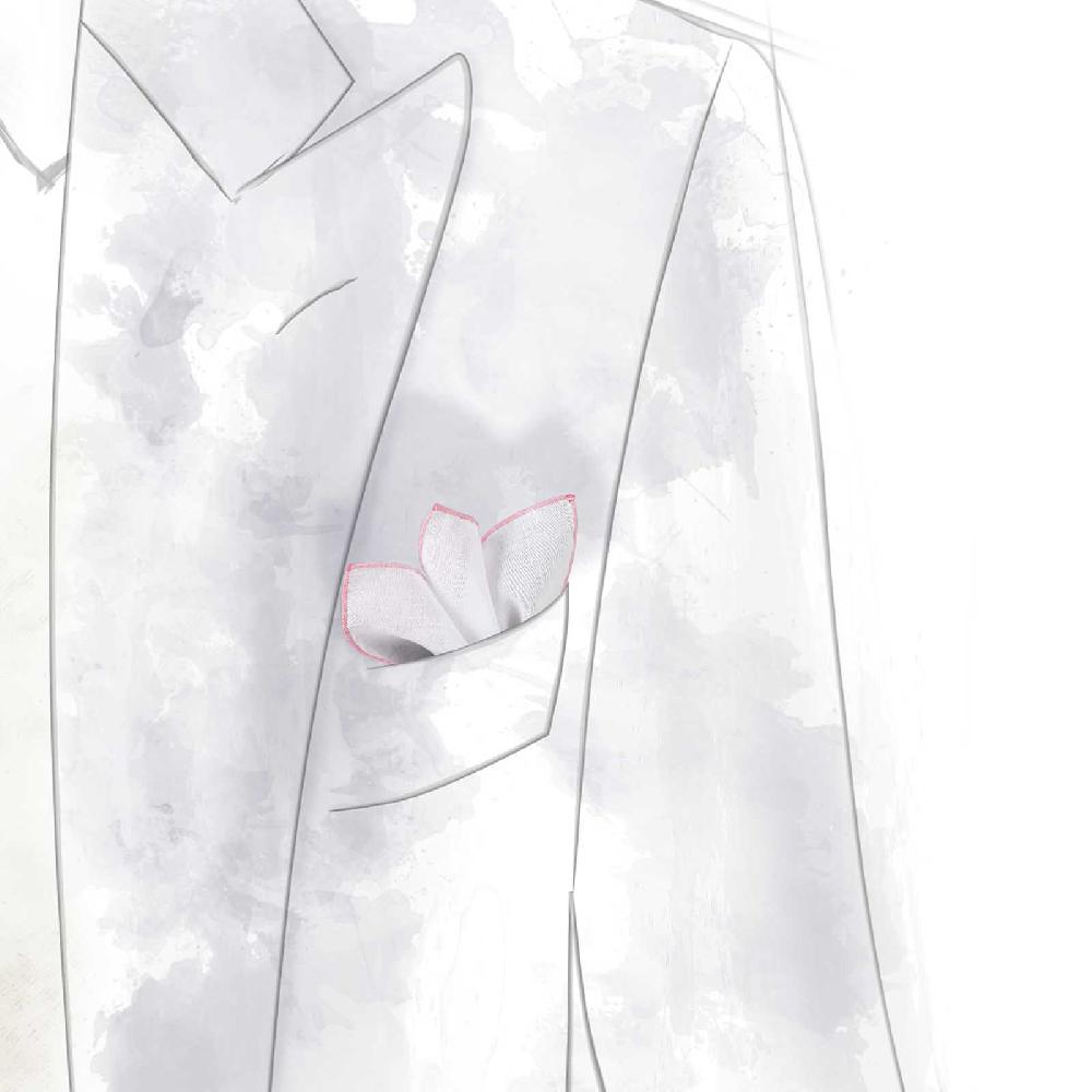 Rubinacci Fazzoletto Da Taschino Fuxia