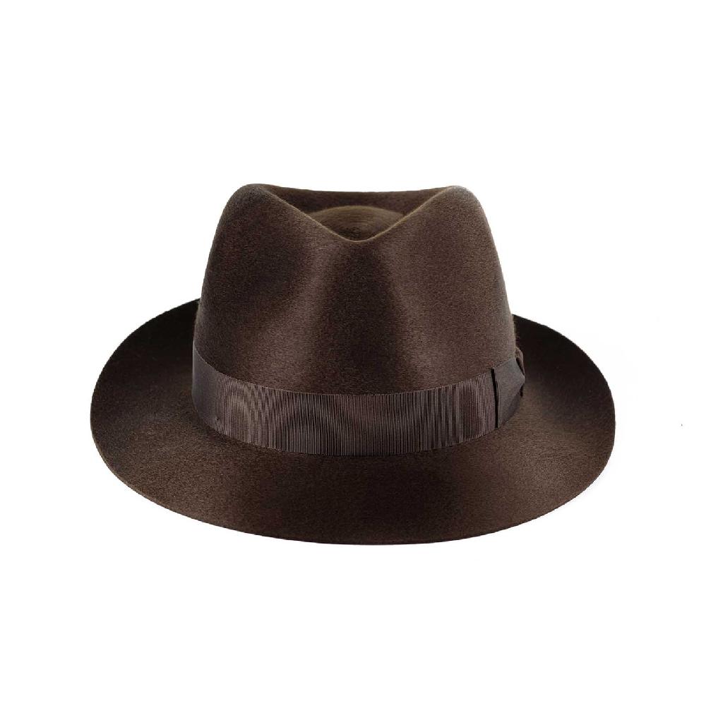Rubinacci Fedora In Cashmere Testa Di Moro