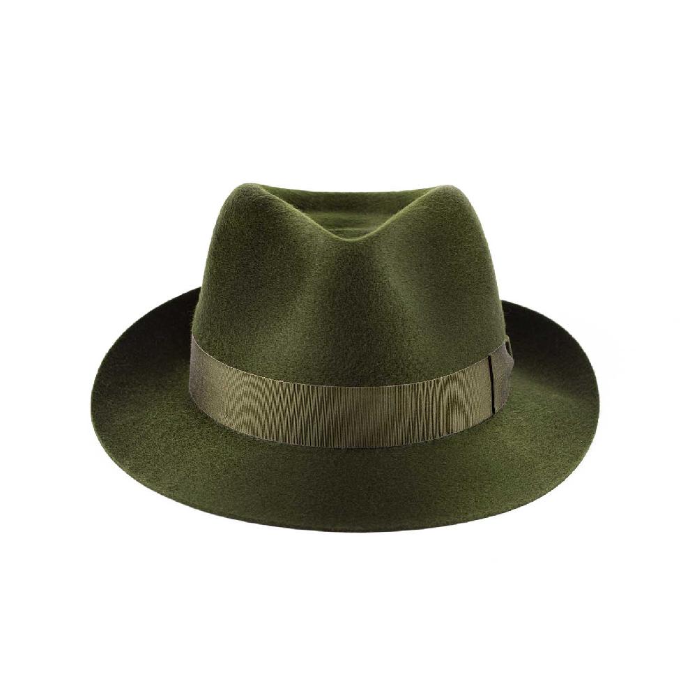 Rubinacci Fedora In Cashmere Verde