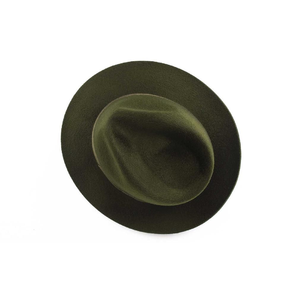Rubinacci Fedora In Cashmere Verde