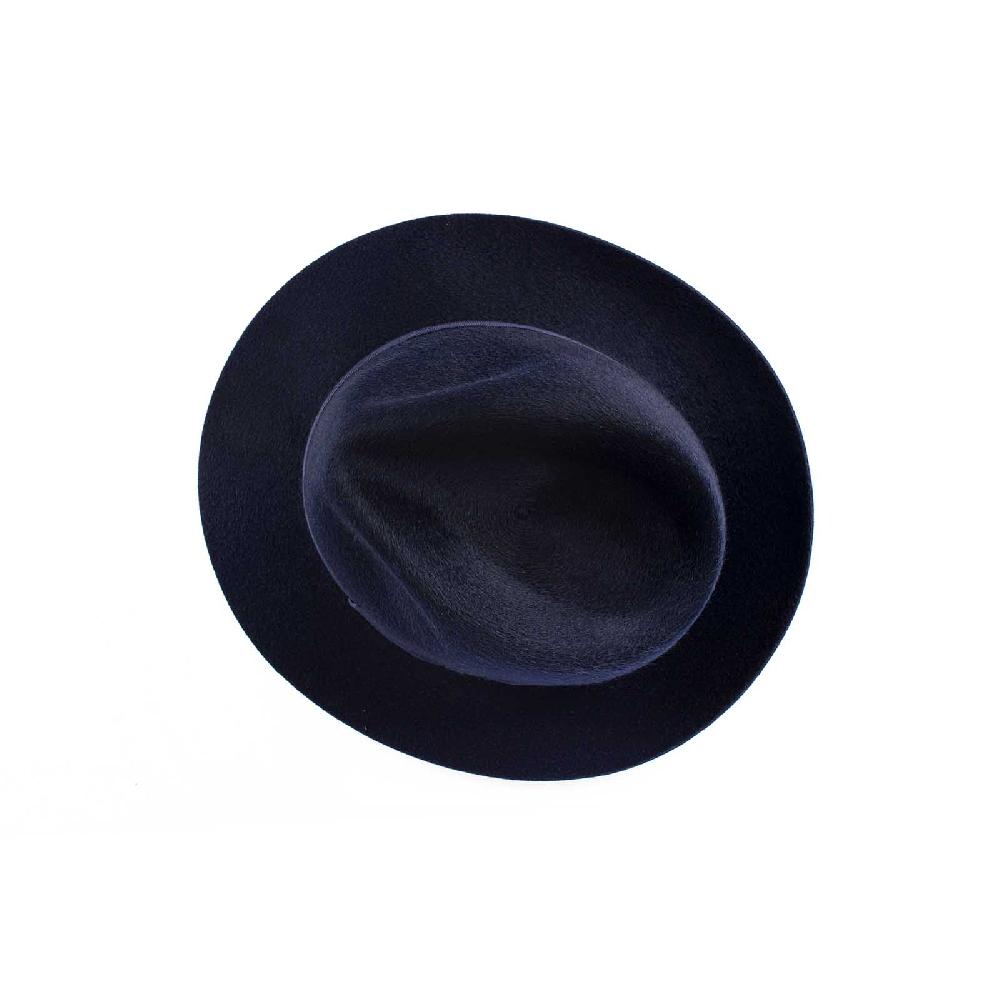 Rubinacci Fedora In Lana Blu