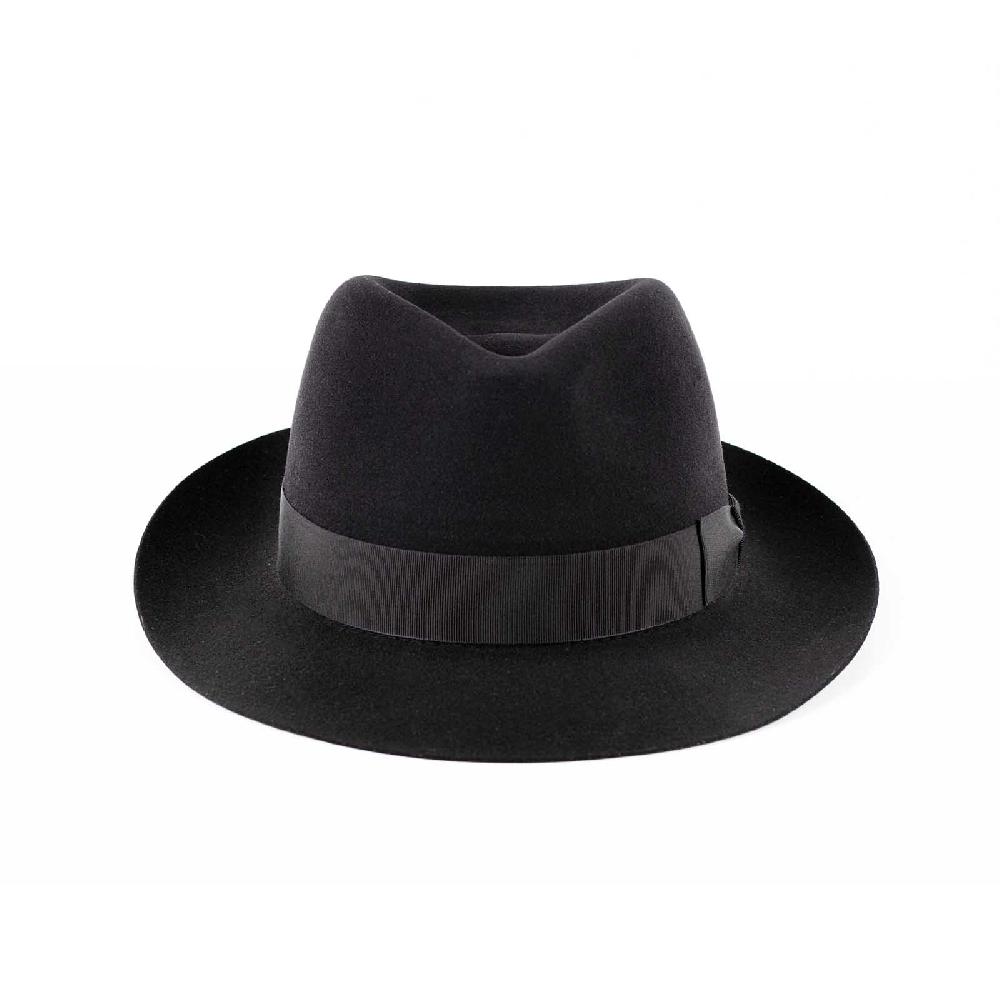 Rubinacci Fedora In Lana Nero