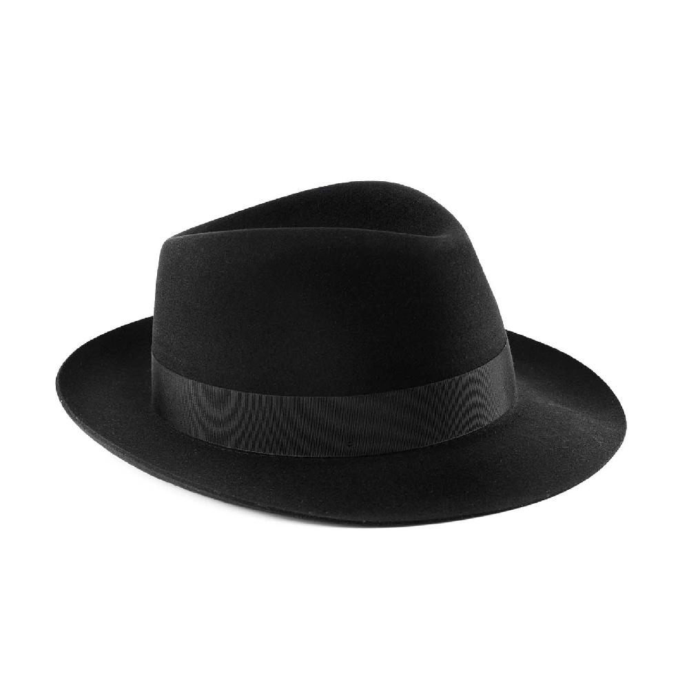 Rubinacci Fedora In Lana Nero