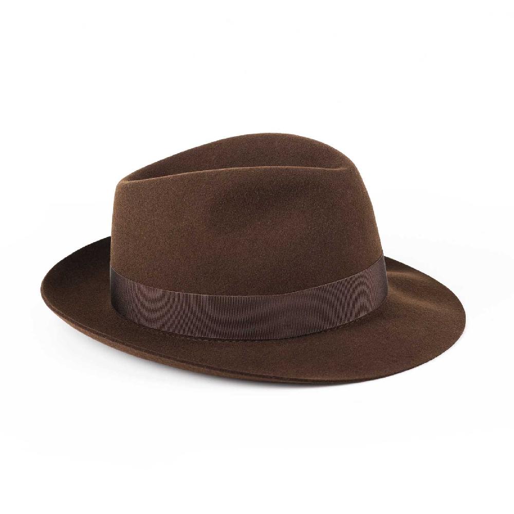 Rubinacci Fedora In Lana Testa Di Moro