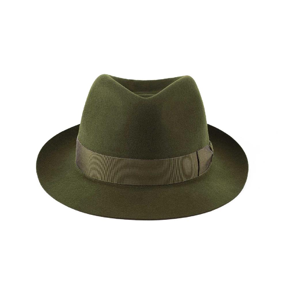 Rubinacci Fedora In Lana Verde