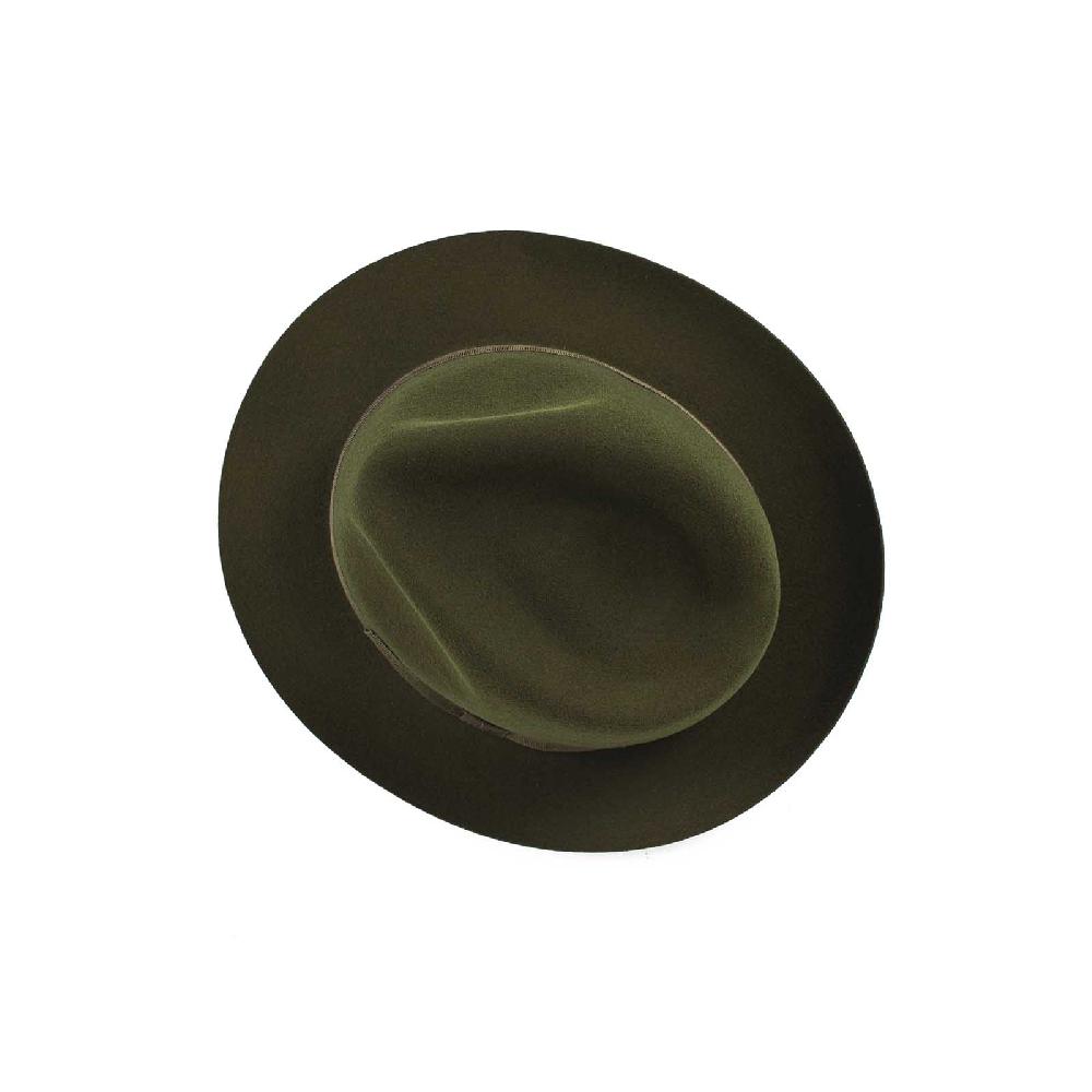 Rubinacci Fedora In Lana Verde