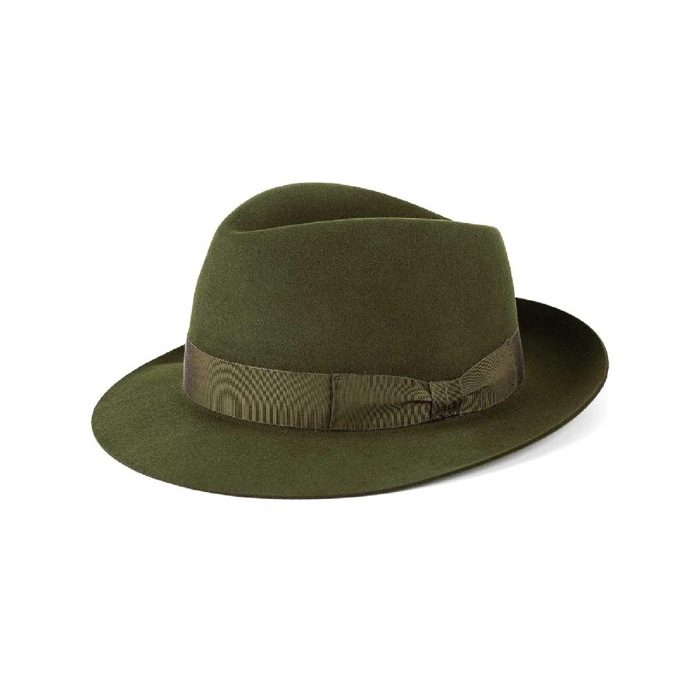 Rubinacci Fedora in lana verde