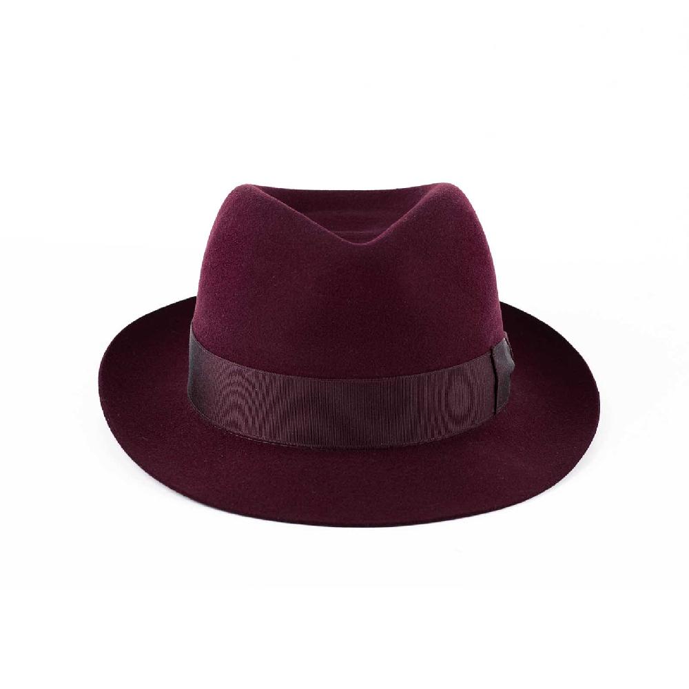 Rubinacci Fedora In Lana Vino