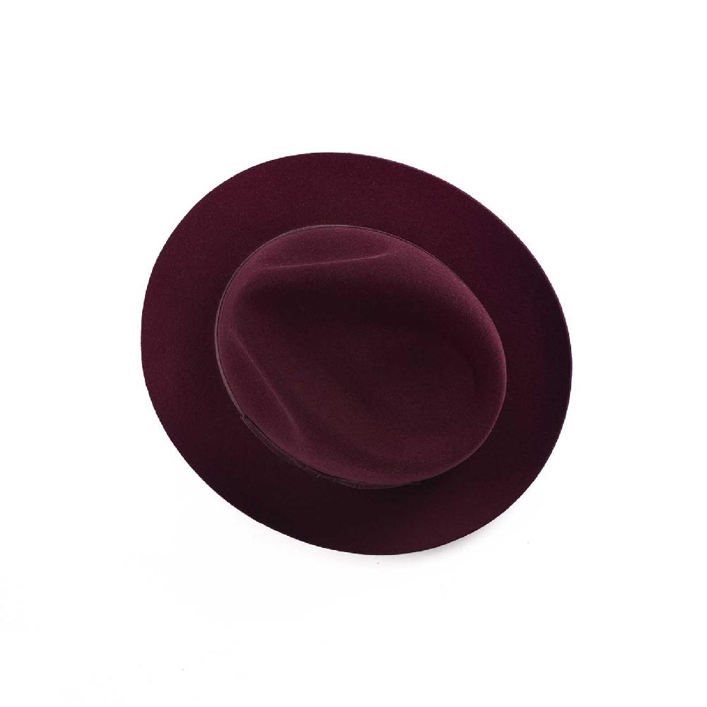 Rubinacci Fedora In Lana Vino