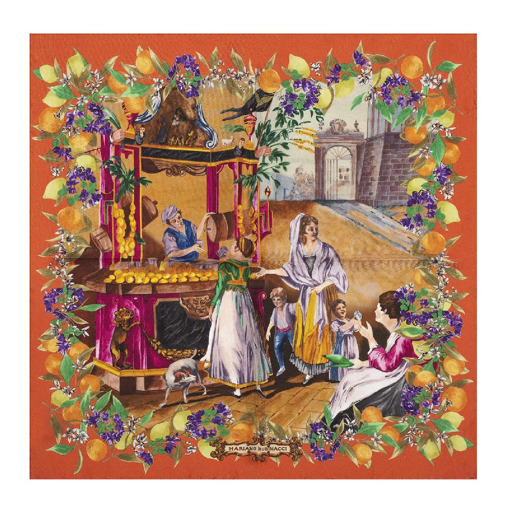 Rubinacci Foulard acquafrescaio arancione