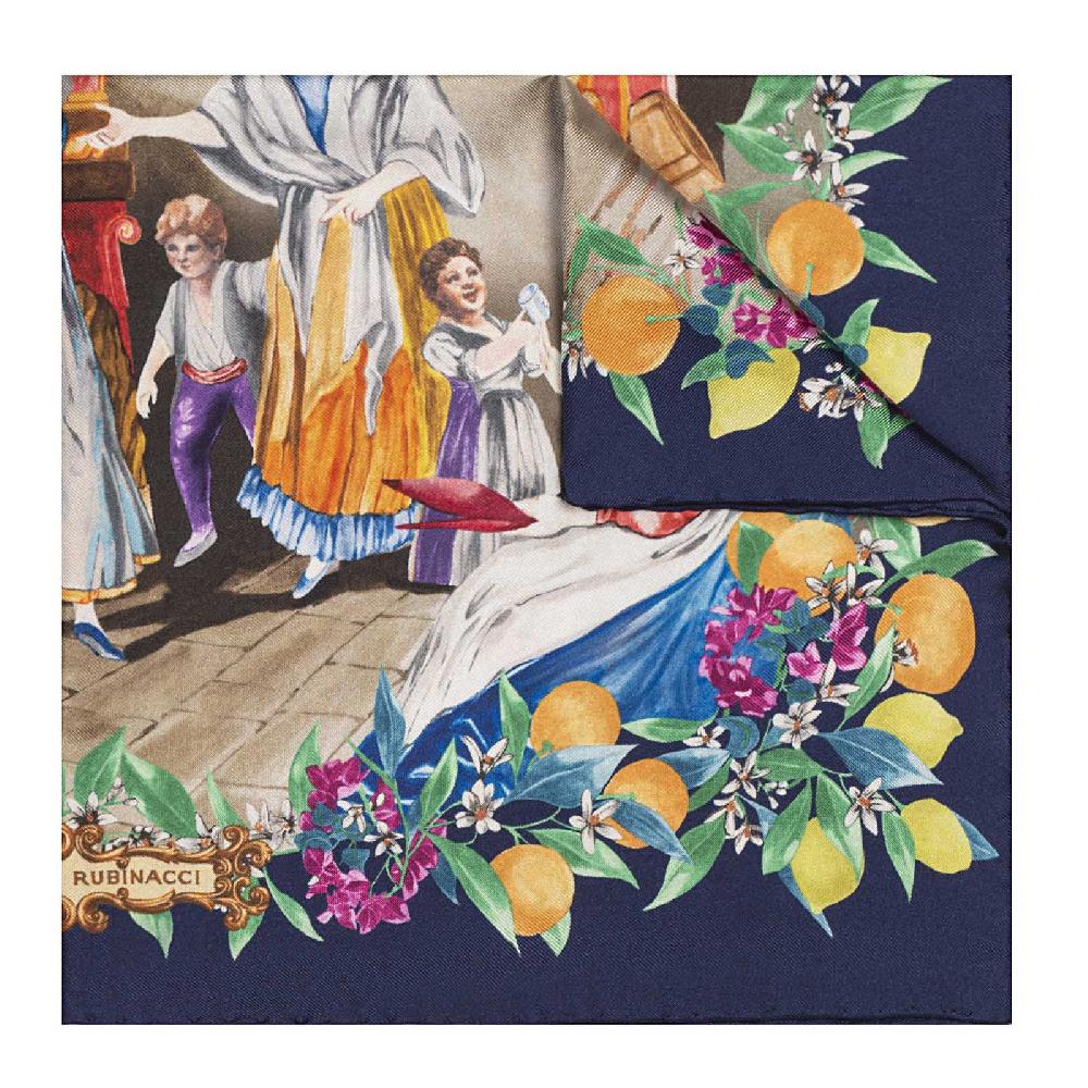 Rubinacci Foulard Acquafrescaio Blu