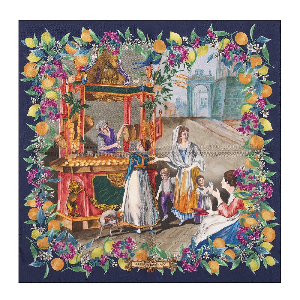 Rubinacci Foulard acquafrescaio blu