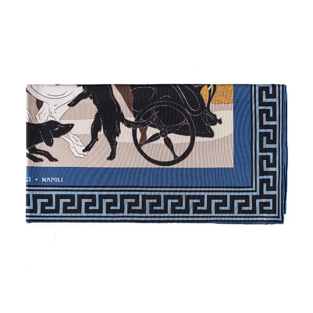Rubinacci Foulard Artemide E Apollo Blu