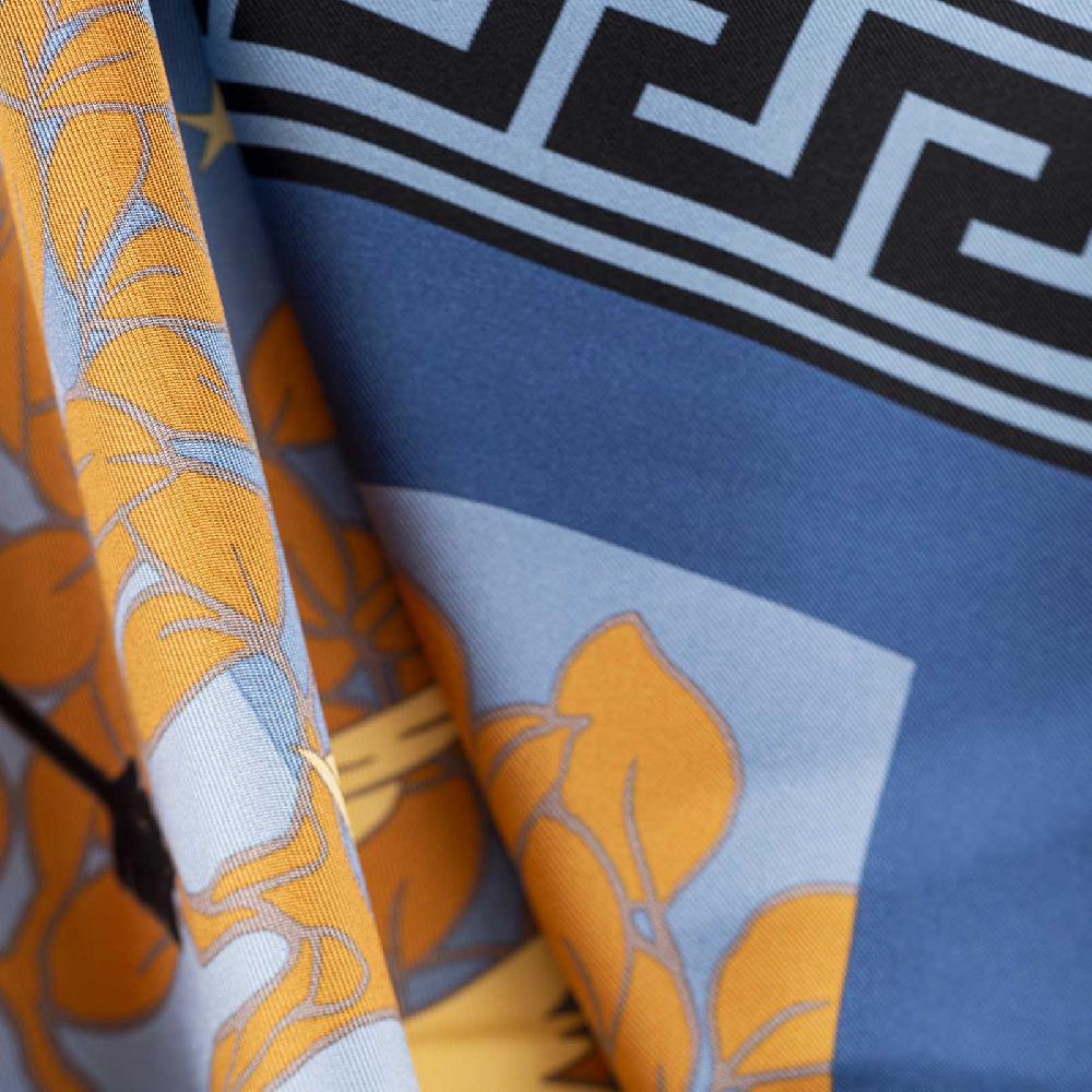 Rubinacci Foulard Artemide E Apollo Blu