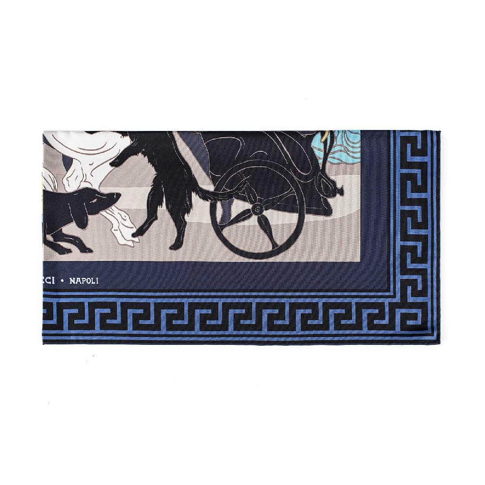 Rubinacci Foulard Artemide E Apollo Bluette