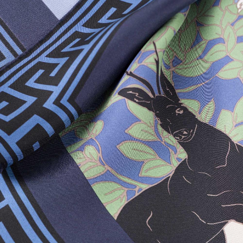 Rubinacci Foulard Artemide E Apollo Bluette