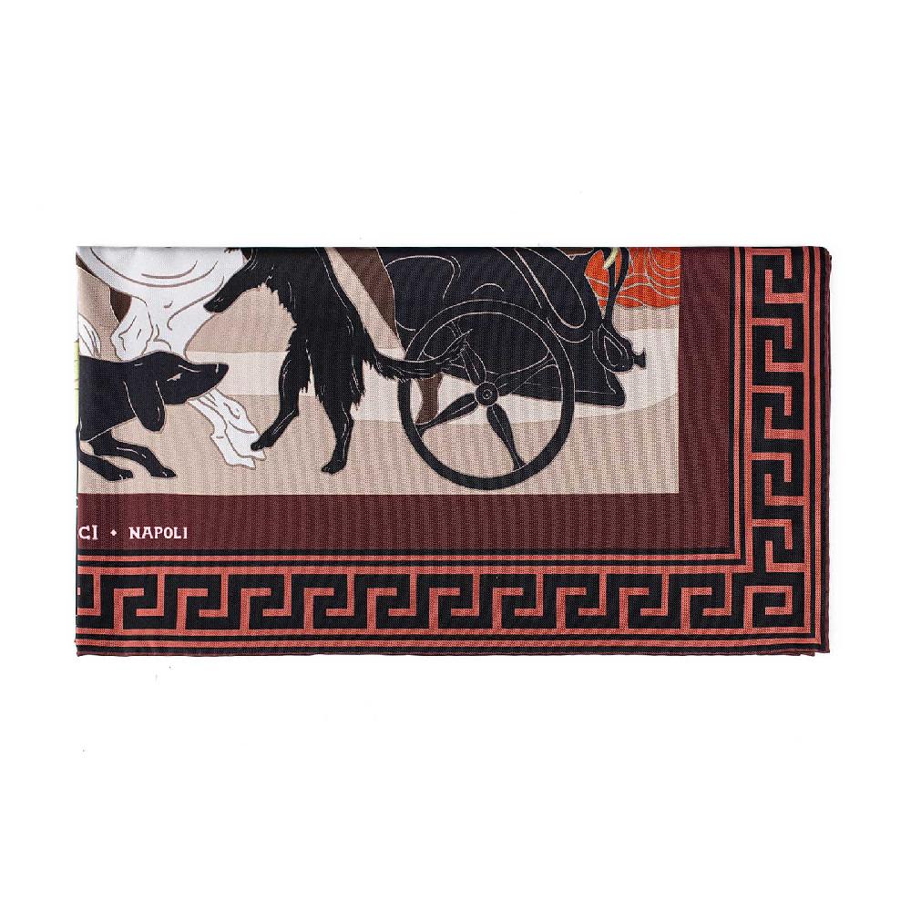 Rubinacci Foulard Artemide E Apollo Mattone