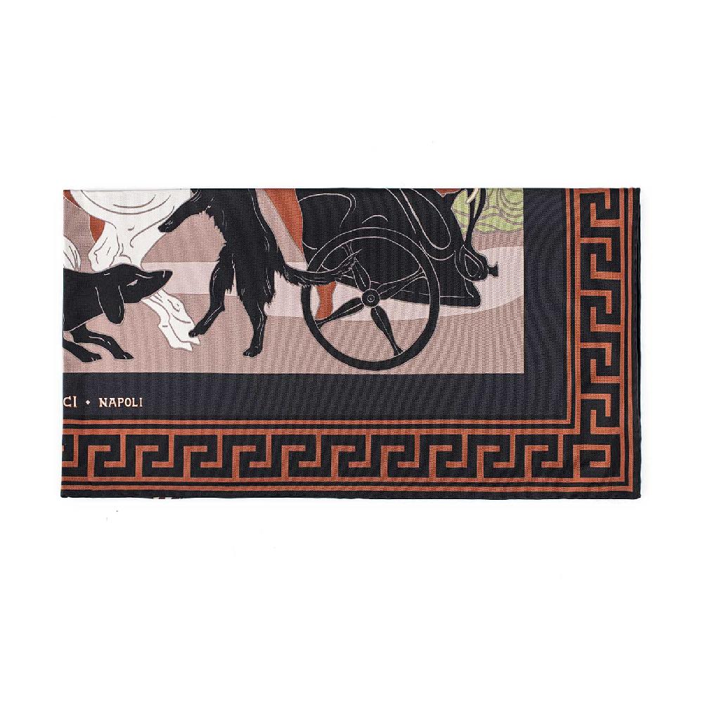 Rubinacci Foulard Artemide E Apollo Ruggine