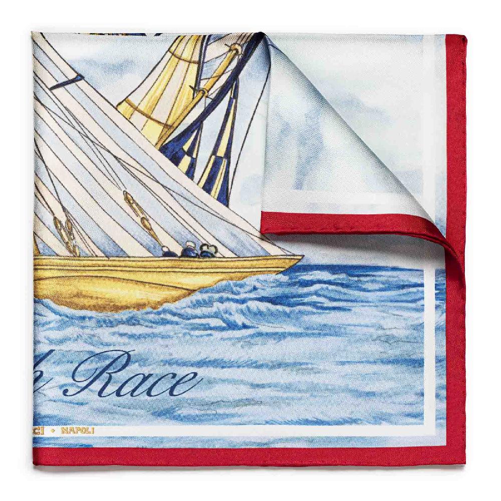 Rubinacci Foulard Match Race Luna Rossa Team Rosso