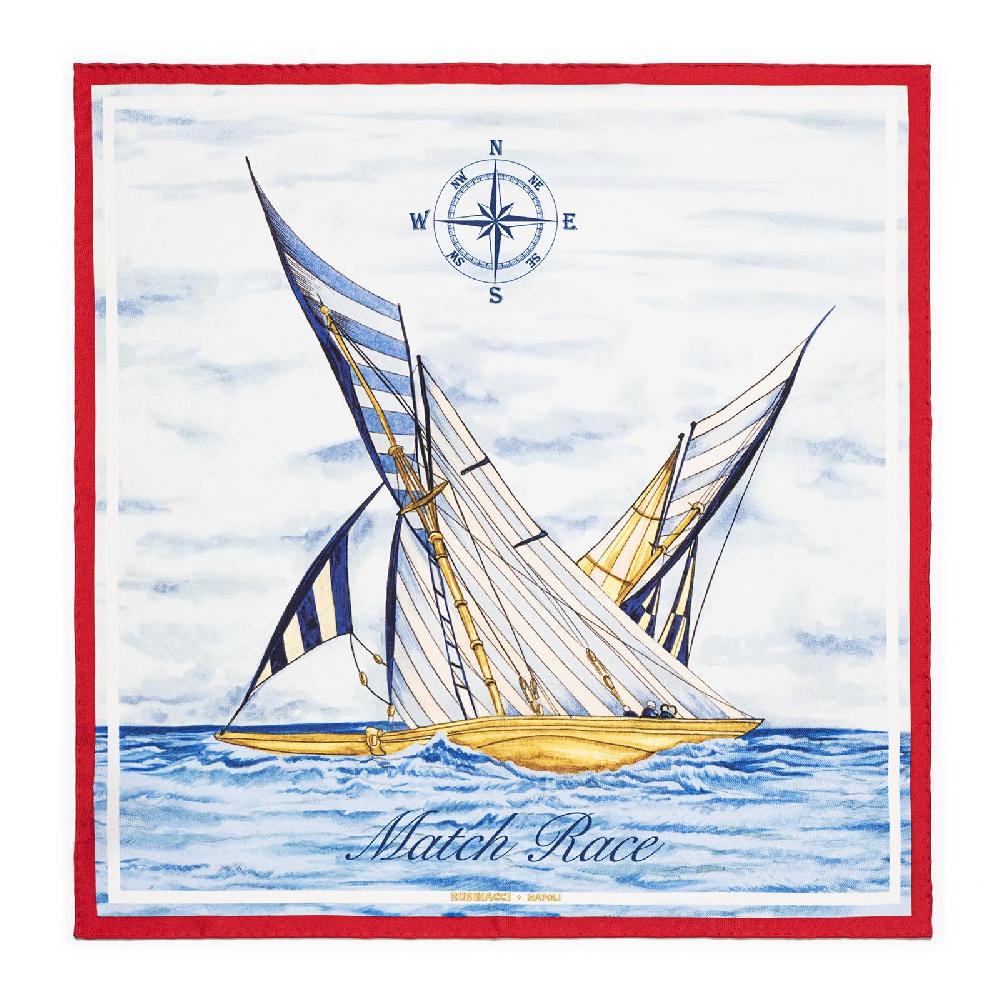 Rubinacci Foulard match race luna rossa team rosso