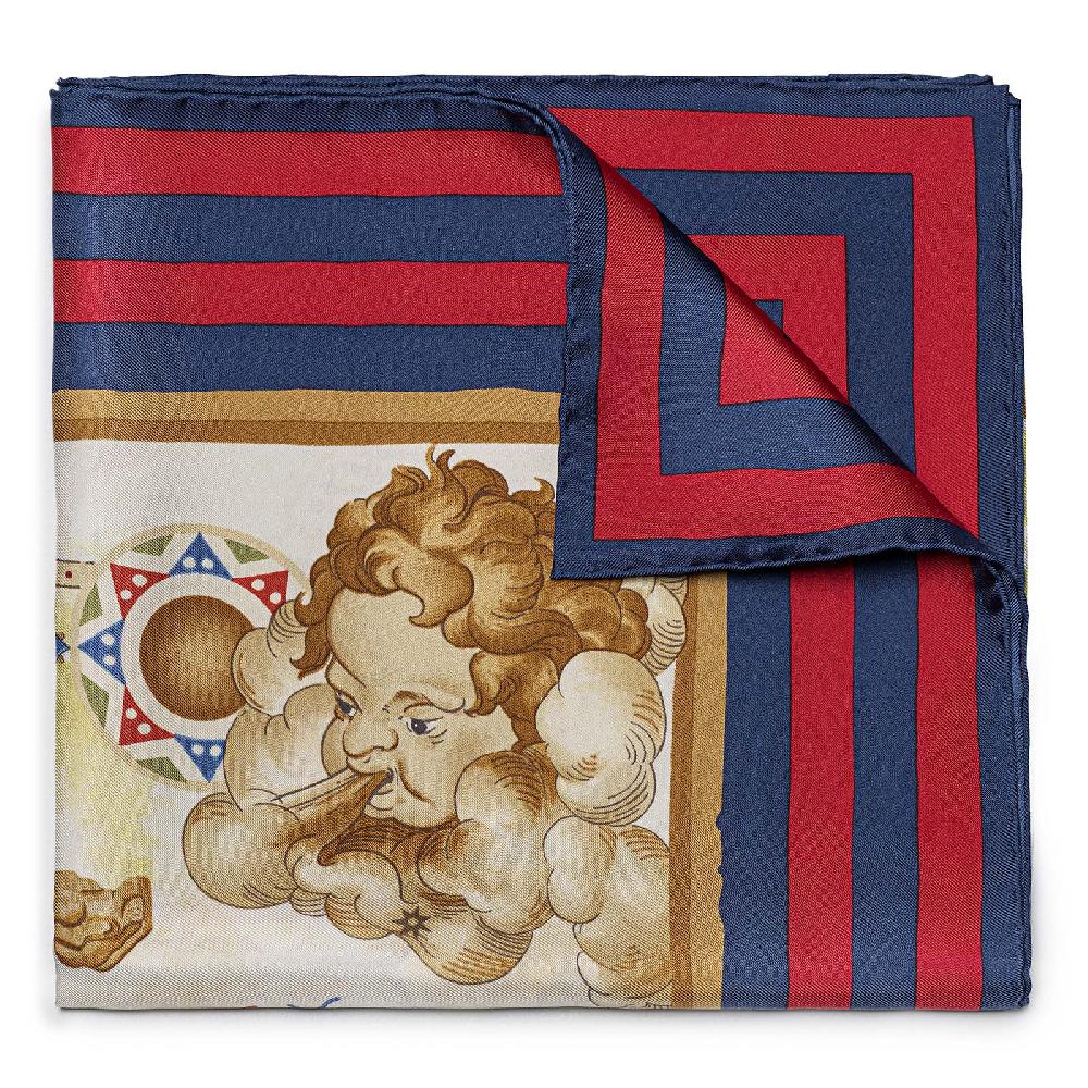 Rubinacci Foulard Mediterraneo Rosso