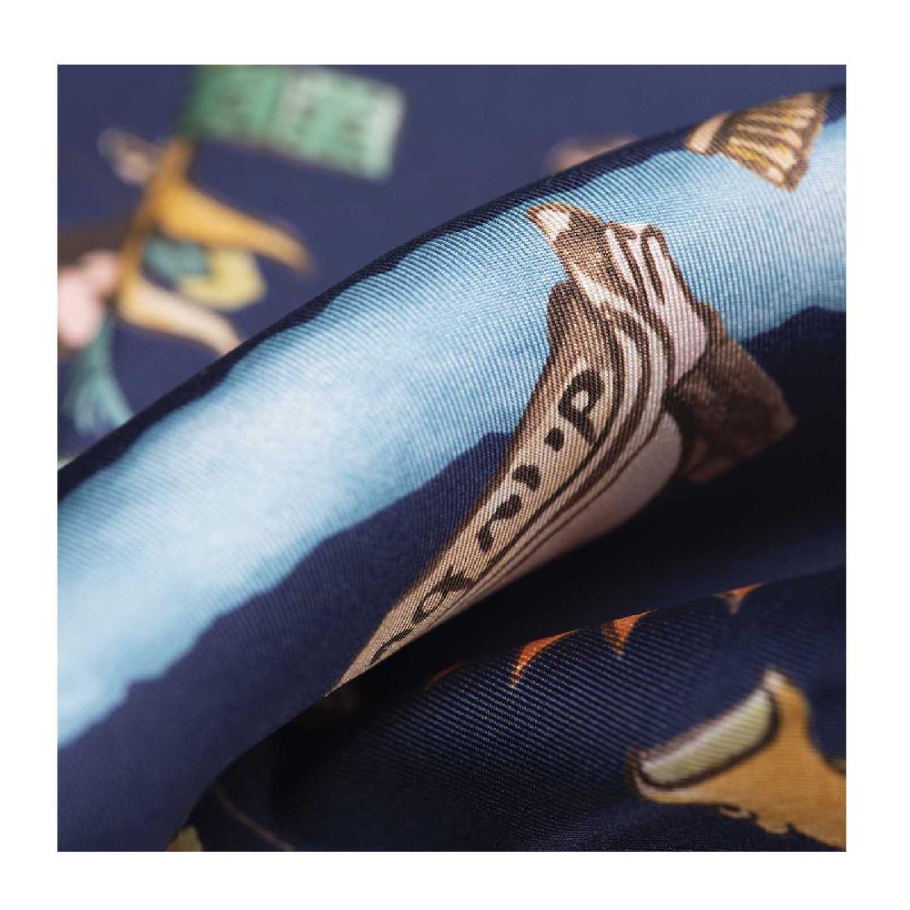 Rubinacci Foulard Mendoza Blu