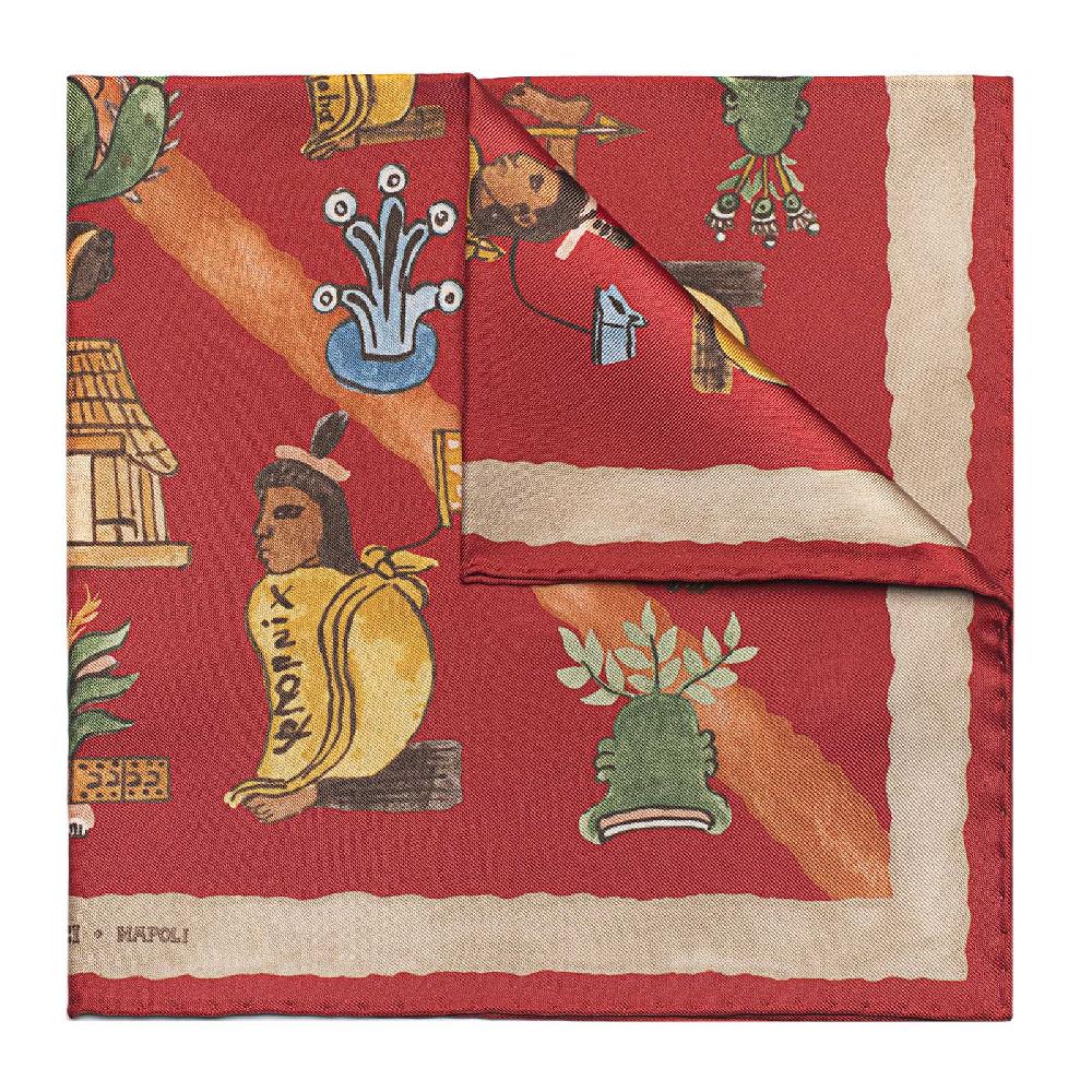 Rubinacci Foulard Mendoza Rosso