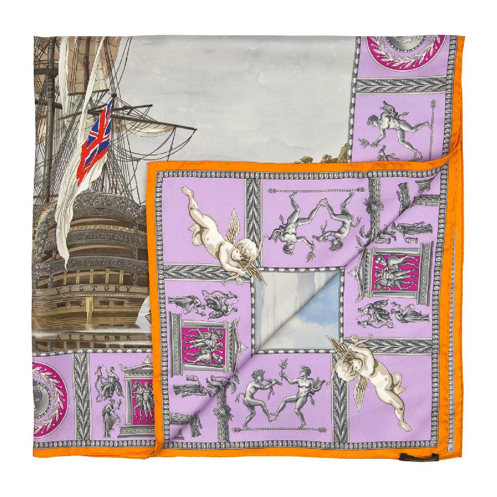 Rubinacci Foulard Victory Lilla-arancio